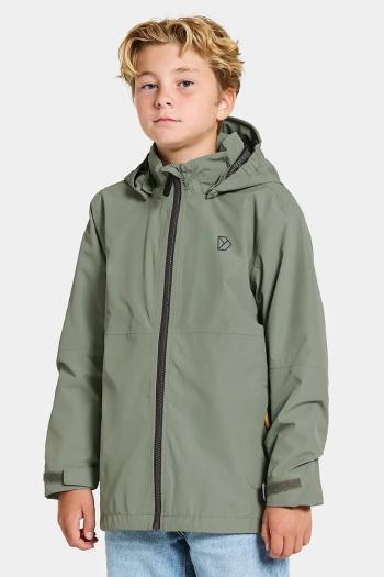 Detská bunda Didriksons PIKO KIDS JACKET zelená farba, 505725