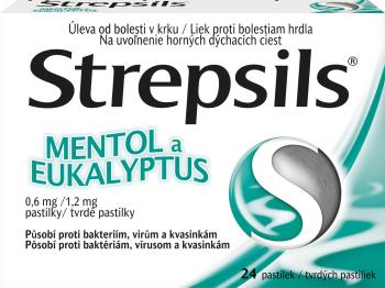 STREPSILS Mentol a Eukalyptus 24 pastiliek