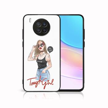 MY ART Silikónový obal Huawei Nova 8i TOUGH GIRL (131)