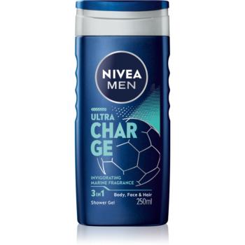 NIVEA MEN Ultra Charge energizujúci sprchový gél 3v1 250 ml