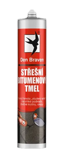 DEN BRAVEN - Strešný bitúmenový tmel cierna 310 ml