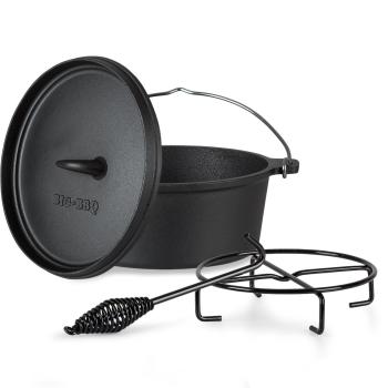 Klarstein Galloway, liatinový hrniec, 3.3 barbecue hrniec, liatina, žíhaný, veľkosť S/3,1 l