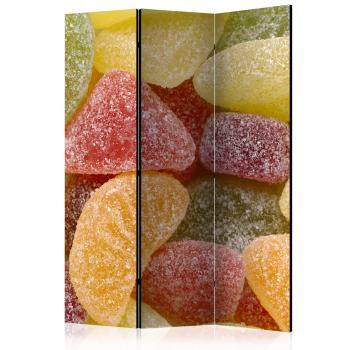 Paraván Tasty fruit jellies Dekorhome 135x172 cm (3-dielny)