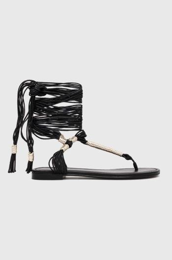 Sandále AGL Summer Gladiator dámske, čierna farba, D656083PHKL0561013