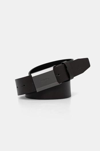 Kožený opasok Calvin Klein pánsky, hnedá farba, K50K512835