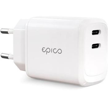 Epico 45W duálna sieťová nabíjačka – biela (9915101100143)
