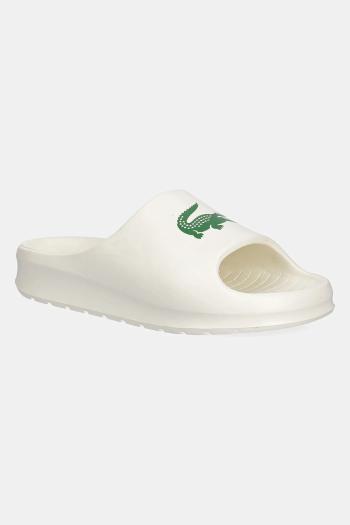 Šľapky Lacoste SERVE SLIDE 2.0 béžová farba, na platforme, 48CFA0022
