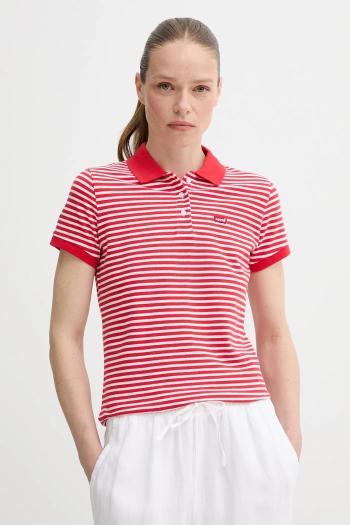 Polo tričko Levi's dámske, biela farba, 52599