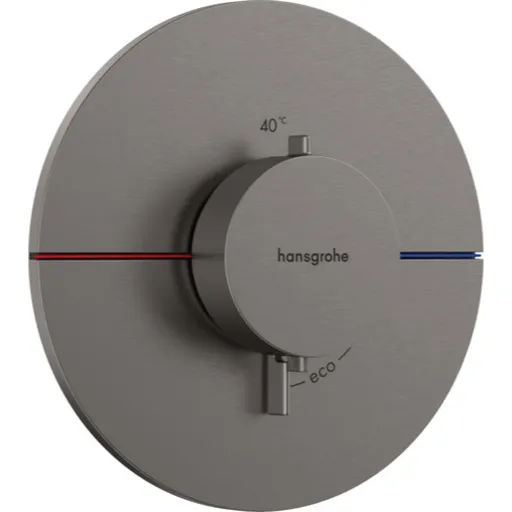 Hansgrohe ShowerSelect Comfort S sprchová batéria bez podomietkového telesa kartáčovaný čierny chróm 15559340