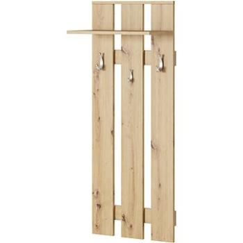 Vešiaková stena Nika v dekore dub artisan, 49 × 121 cm (5907758726822)