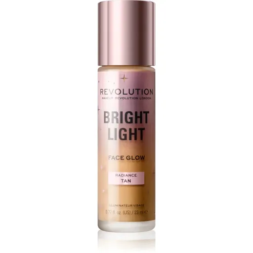 Revolution Bright Light Face Glow rozjasňujúci tónovací fluid odtieň Radiance Tan 23 ml