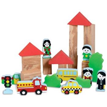 EDUSHAPE mäkké hracie kocky mesto (7290011321093)