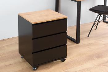 LuxD 30315 Zásuvková skrinka Boss Black drevo