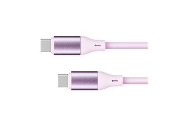 Kábel KRUGER & MATZ KM1269-1P Basic USB-C/USB-C 1m Pink