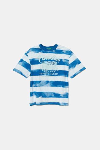 Detské bavlnené tričko United Colors of Benetton vzorované, 3SL3C10P5