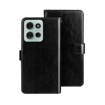 IDEWEI Peňaženkový kryt Motorola Moto G75 5G čierny