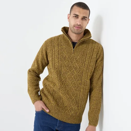 Pulóver so stojačikom na zips