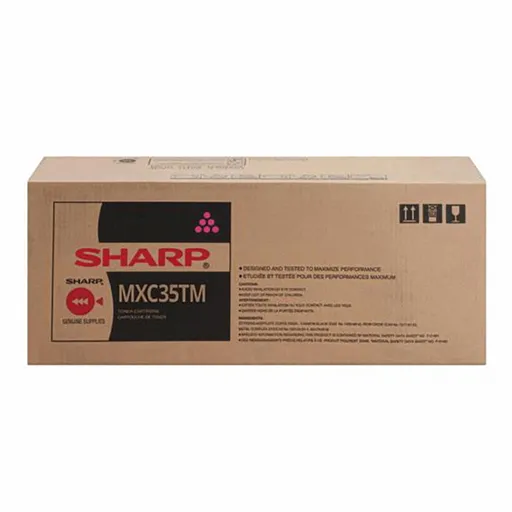 Sharp originál toner MX-C35TM, magenta, 6000str., Sharp MX-C357F, MX-C407P, O, purpurová