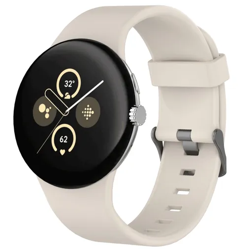SILICONE Vymeniteľný remienok pre Google Pixel Watch 4 45mm / Pixel Watch 3 45mm béžový