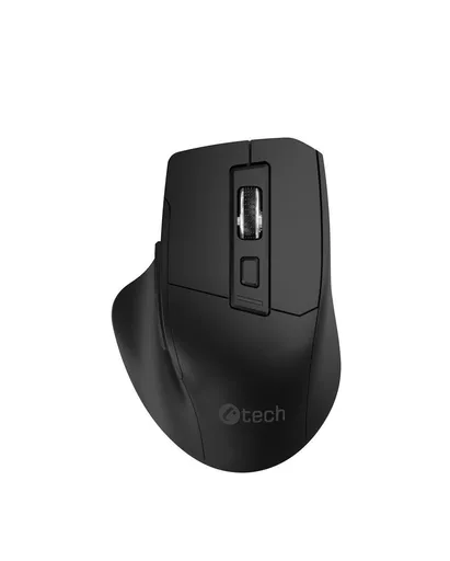 C-TECH myš Ergo WLM-05, bezdrôtová, 1600DPI, 6 tlačidiel, USB nano receiver, čierna