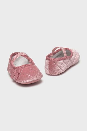 Topánky pre bábätká Mayoral Newborn ružová farba, 9964
