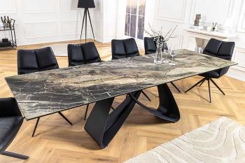 LuxD Rozťahovací keramický stôl Bayarmaa 180-220-260 cm taupe