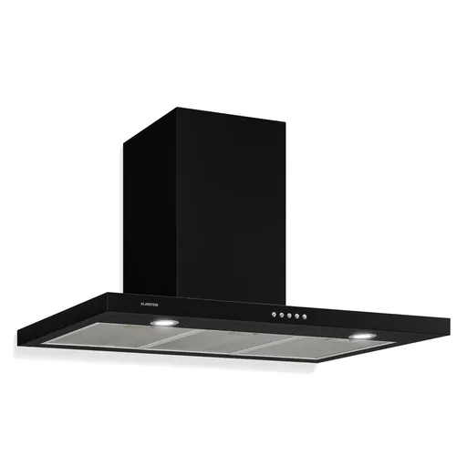 Klarstein Limelight, digestor, 90 cm, nástenný, 600 m³/h, čierny