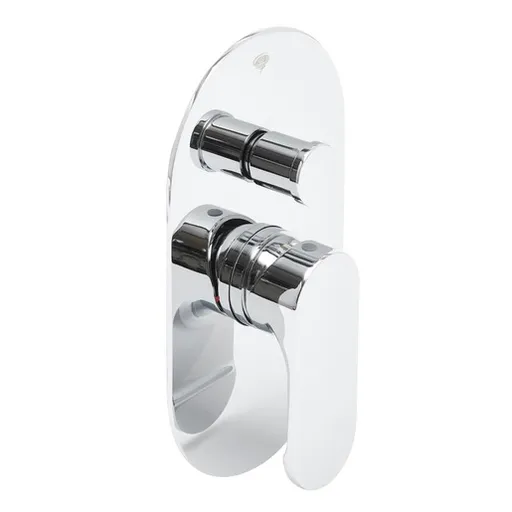 Sprchová a vaňová batéria SAT Fusion vrátane podomietkového telesa chróm SATBSFU215CP