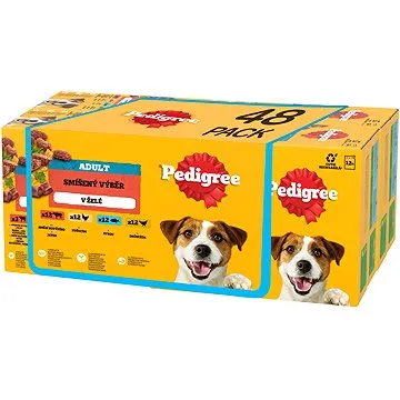 Pedigree kapsička mäsový výber v želé pre dospelých psov 48× 100 g (5900951249334)