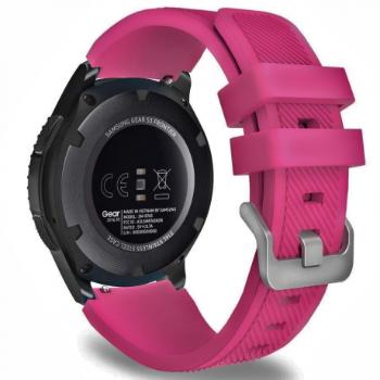 BStrap Silicone Sport remienok na Samsung Gear S3, dark pink (SSG006C24)