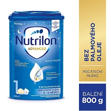 Nutrilon 1 Advanced Good Night počiatočné dojčenské mlieko 800 g (8590340134241)