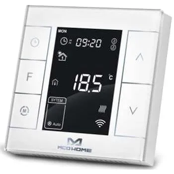 MCOHome Termostat na vodné kúrenie a kotly V2, Z-Wave Plus, biely (MH7H-WH)