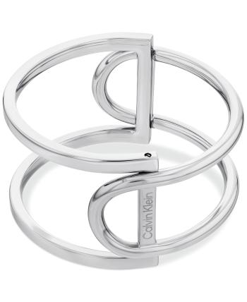 Calvin Klein Pevný oceľový náramok Contoured Geometry 35000756