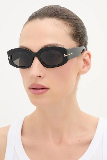 Slnečné okuliare Tom Ford Cielle dámske, čierna farba, FT1187_5201A