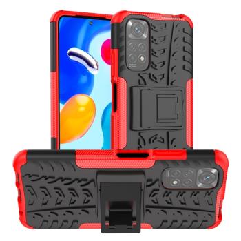 STAND Extra odolný obal Xiaomi Redmi Note 11 / Note 11S červený