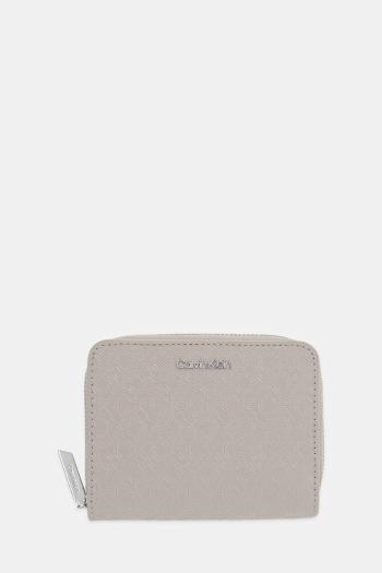 Peňaženka Calvin Klein dámska, béžová farba, LV04F1037G