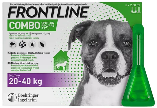 Frontline Combo Spot-on Dog L - pipeta proti kliešťom pre psy 3 x 2,68ml