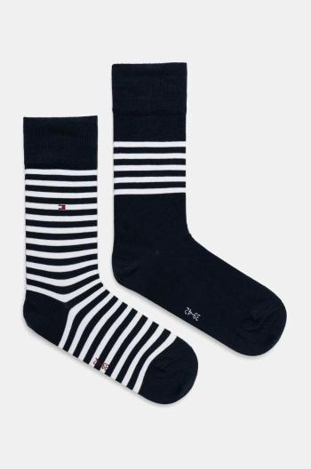 Ponožky Tommy Hilfiger 2-pak pánske, tmavomodrá farba, 701229846