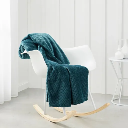 Fleecový žabkovaný pléd