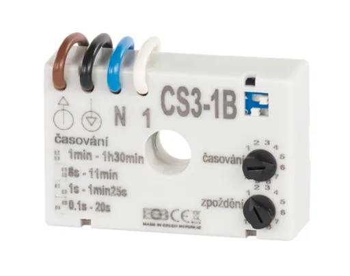 Časový spínač ELEKTROBOCK CS3-1B pre ventilátory s oneskorením