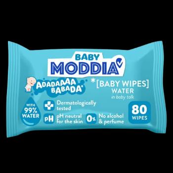 MODDIA BABY Detské vlhčené obrúsky Water 80 ks