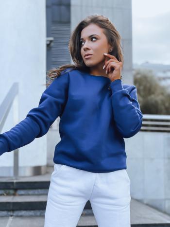 Klasická modrá mikina FASHION II bez zapínania.