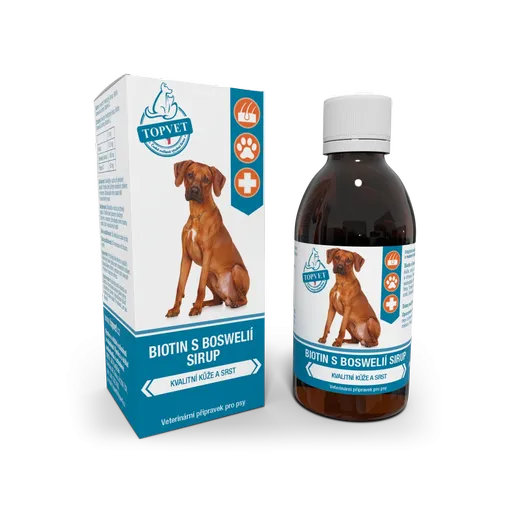 Sirup Biotin s boswelia pre psov 200 ml - Green idea
