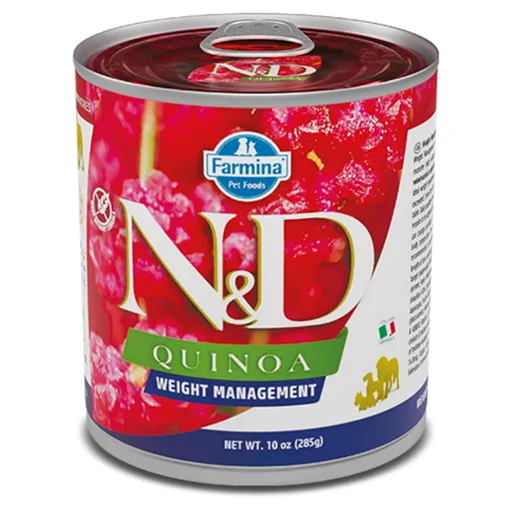 N&D Quinoa Weight Management Lamb & Brocolli pre psov 285 g