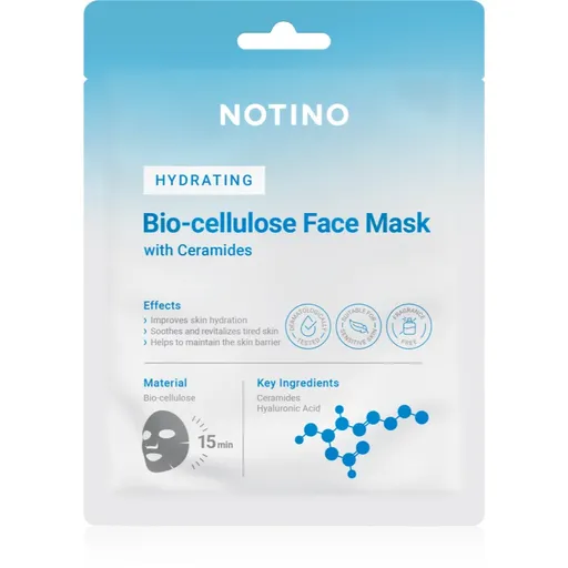 Notino Hydrating Bio-Cellulose Face Mask with Ceramides hydratačná plátienková maska 25 g