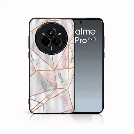 MY ART Ochranný kryt pre Realme 14 Pro+ 5G PINK MARBLE (143)