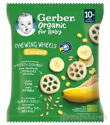 Gerber Křupavá kolečka s banánem 28 g