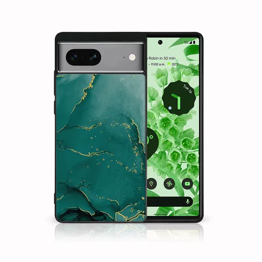 MY ART Ochranný kryt pre Google Pixel 7a GREEN MARBLE (145)