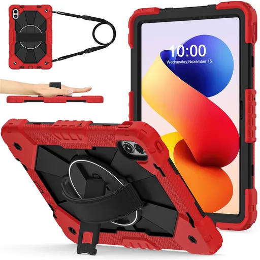 SOLID Odolný obal pre Xiaomi Redmi Pad 2 Pro červený