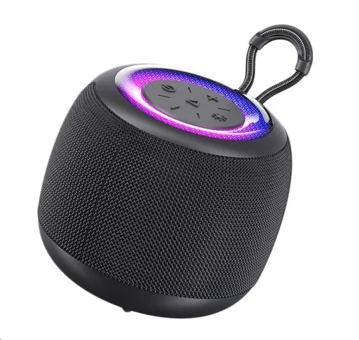 WG - Bluetooth Speaker WG AuraBeats, 5W, TWS, LED, čierna